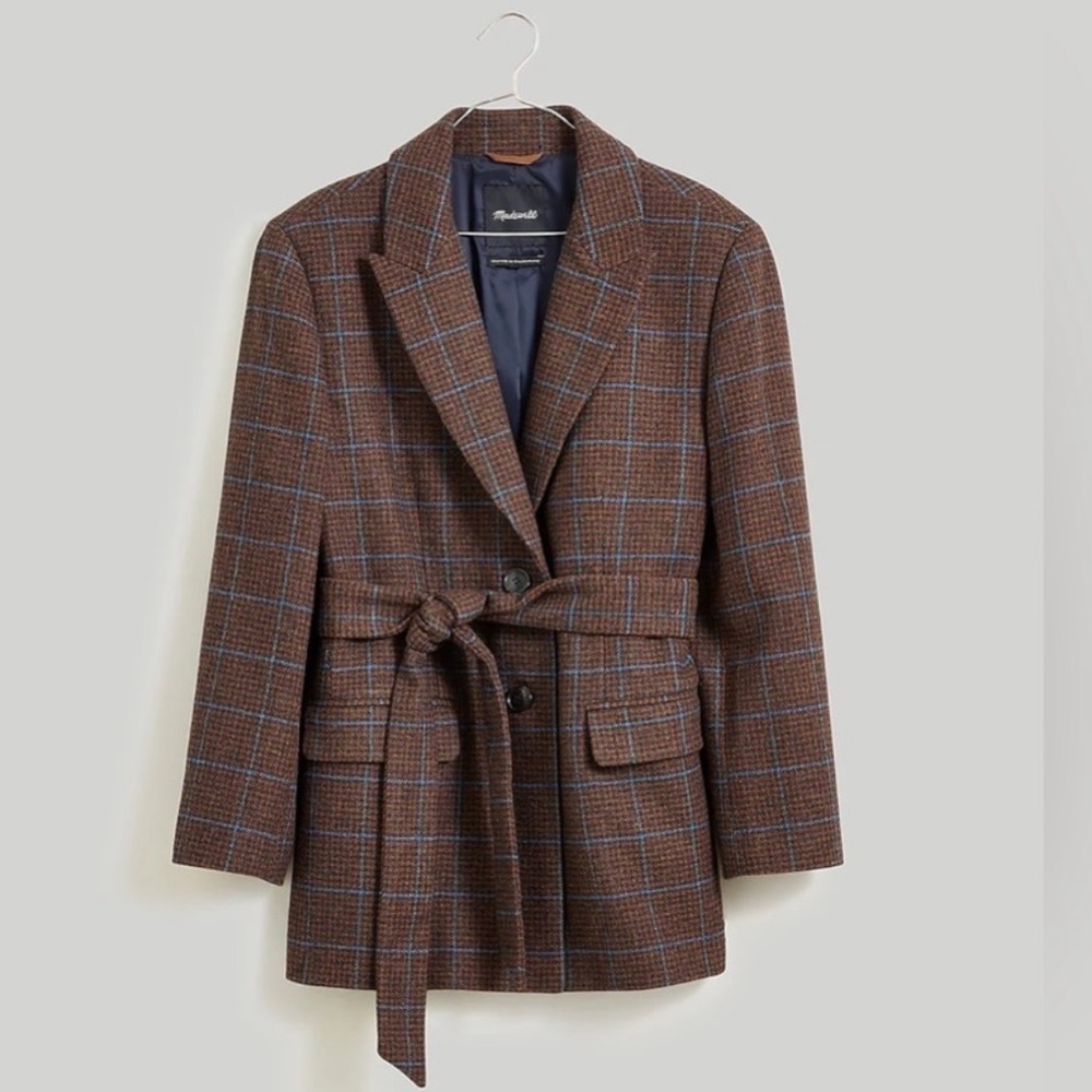 Madewell The Bedford Oversized Belted Blazer, NWOT